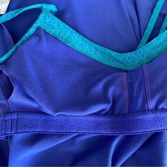 prAna Breathe Purple Strappy Dress Padded Recycled Poly SZ XS - Picture 8 of 14